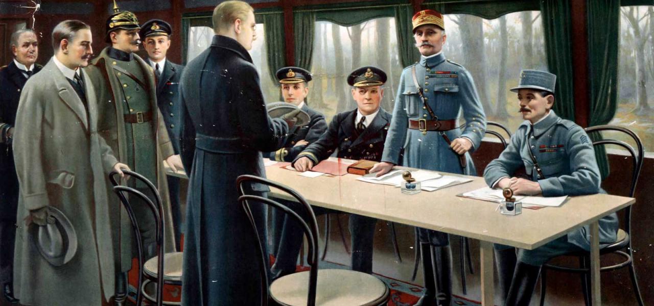Signature de l'Armistice de la Première Guerre mondiale à Rethondes